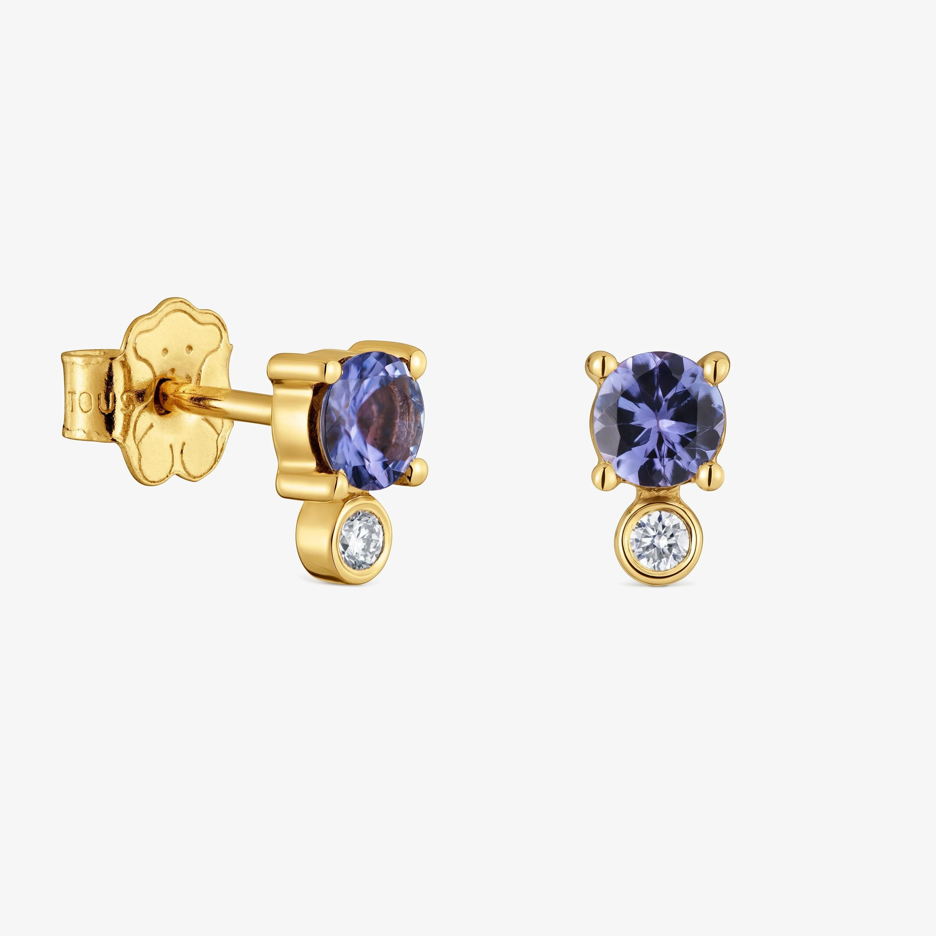 9kt gold, diamond and tanzanite Earrings TOUS Bucle - 1
