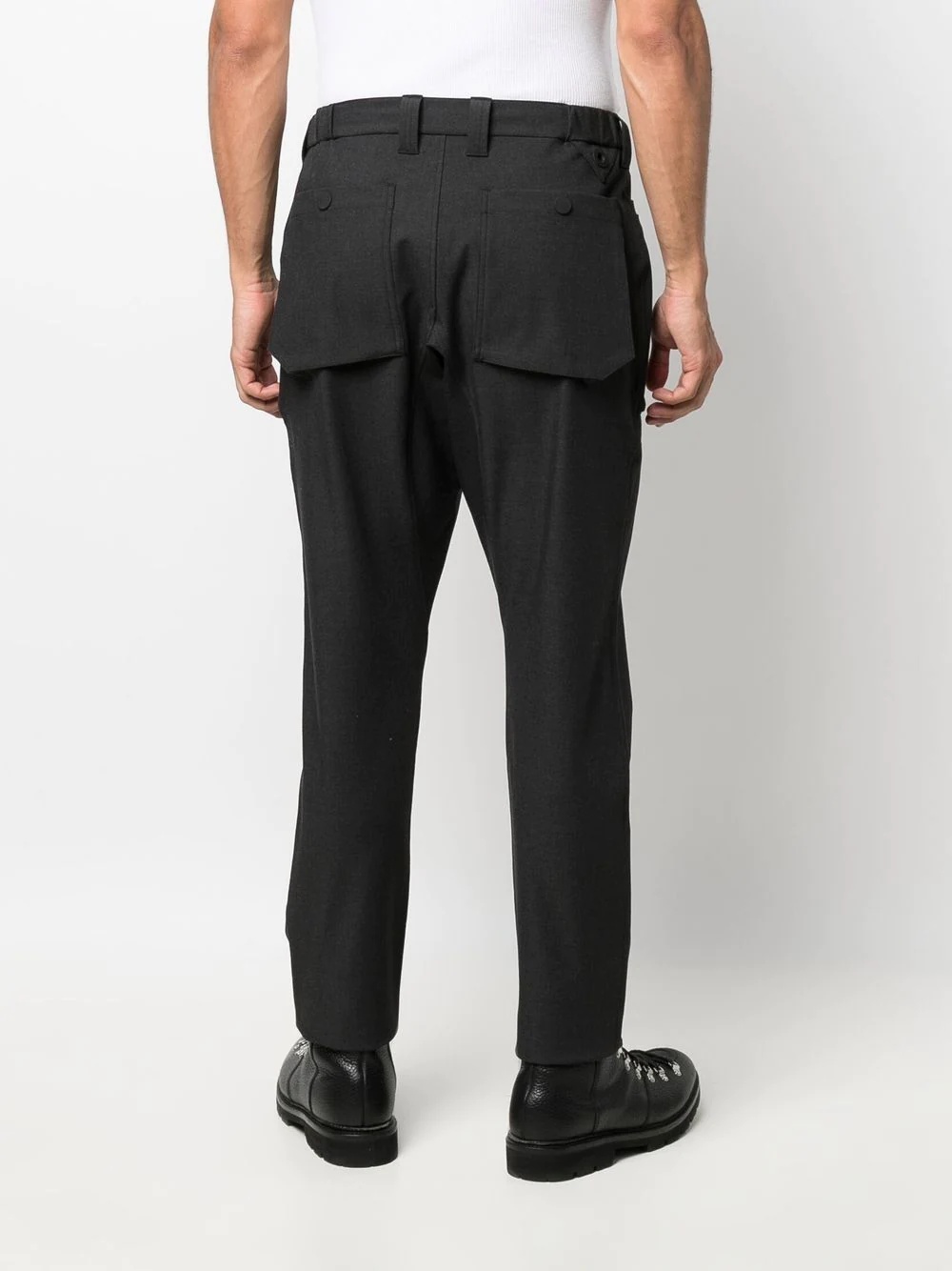 double-pocket tapered trousers - 4