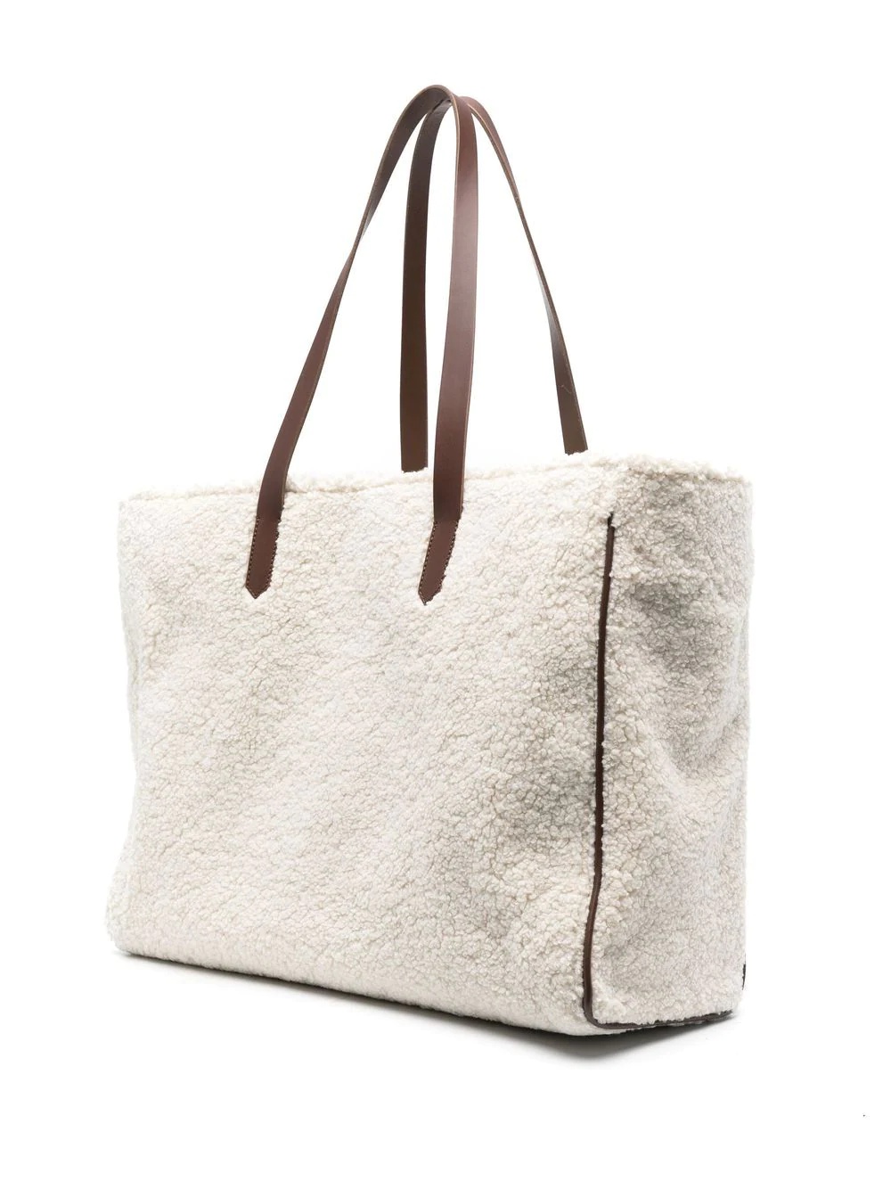 branded fleece tote bag - 3