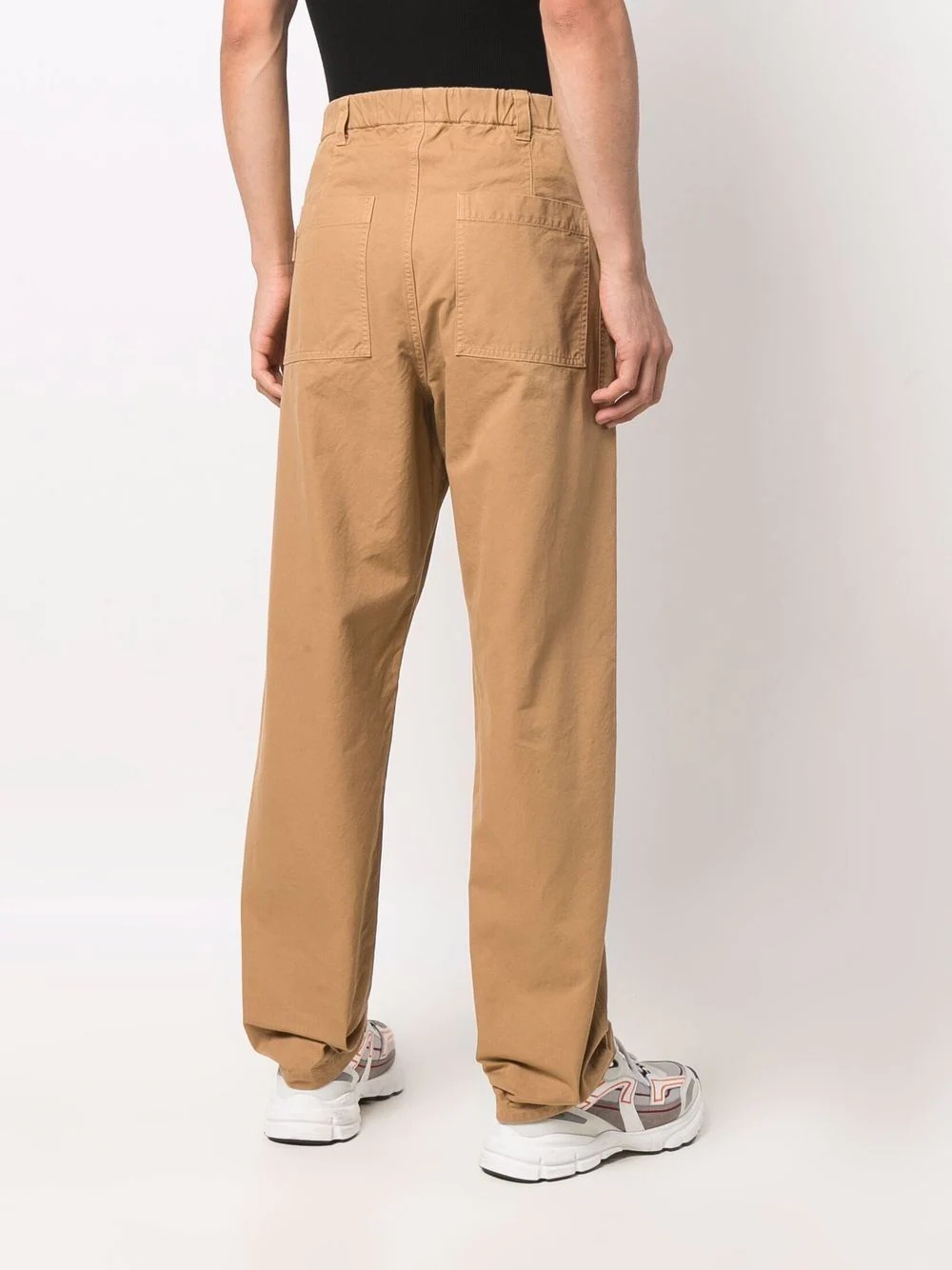 straight-leg cargo trousers - 4