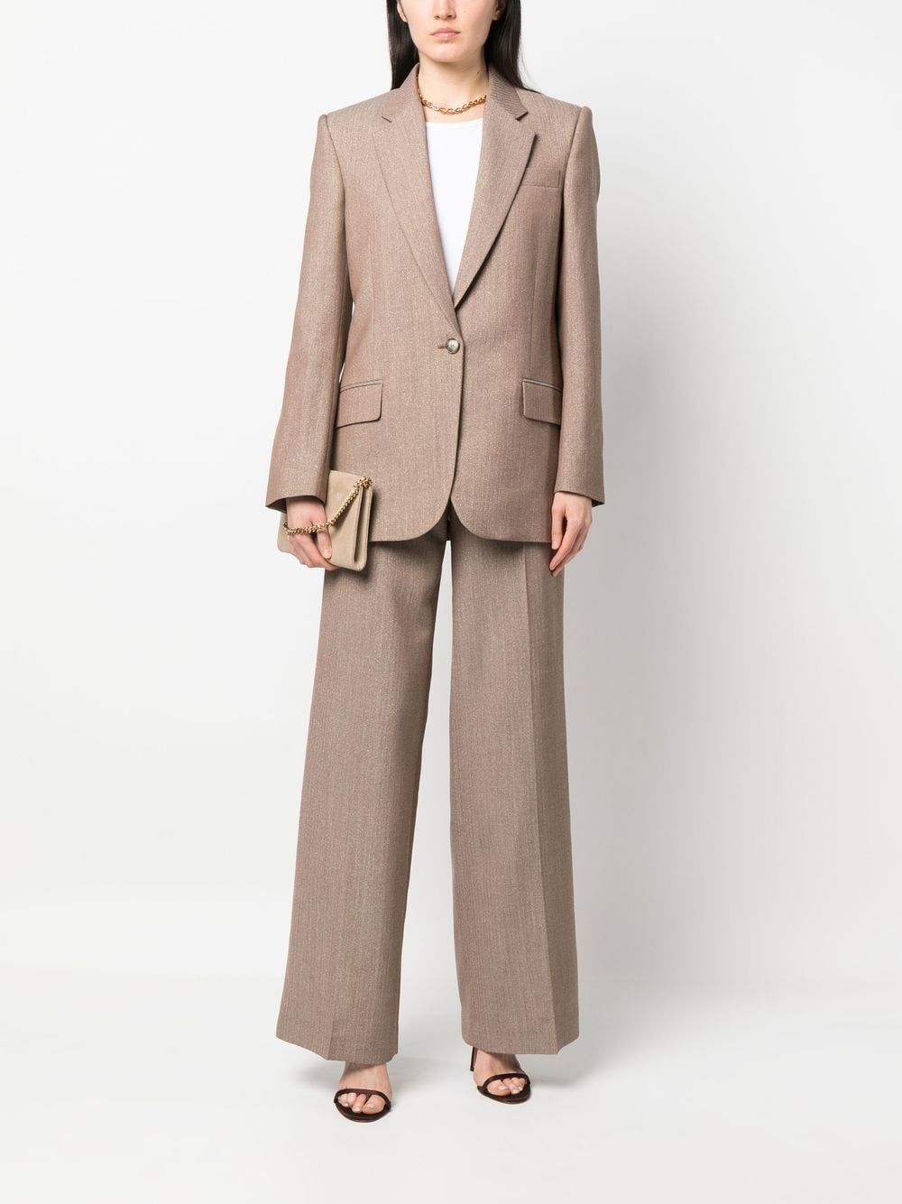 pleated wide-leg trousers - 2