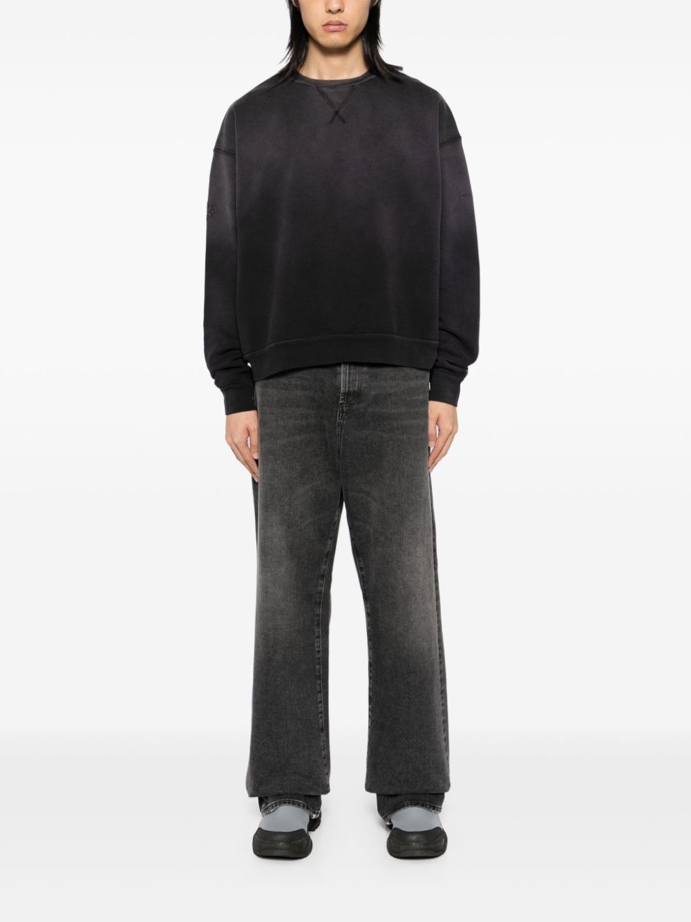 garment dyed crew neck sweatshirt - 2