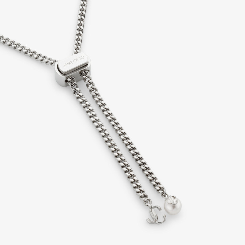 Bon Bon Necklace
Silver-Finish Metal Necklace with Pearl and JC Charm 4