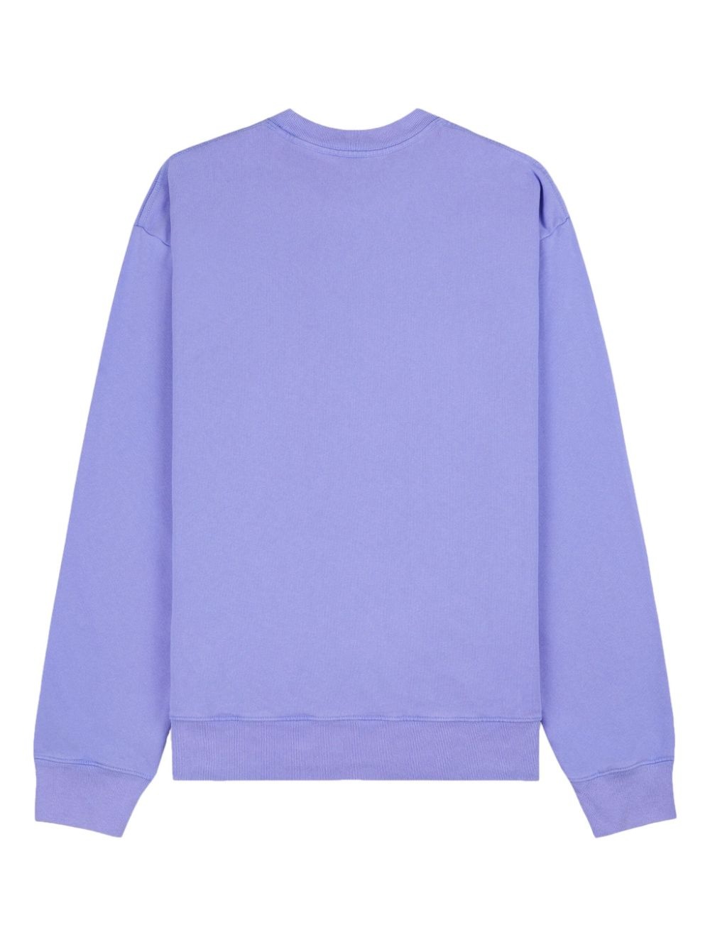 Crown-embroidered cotton sweatshirt - 3