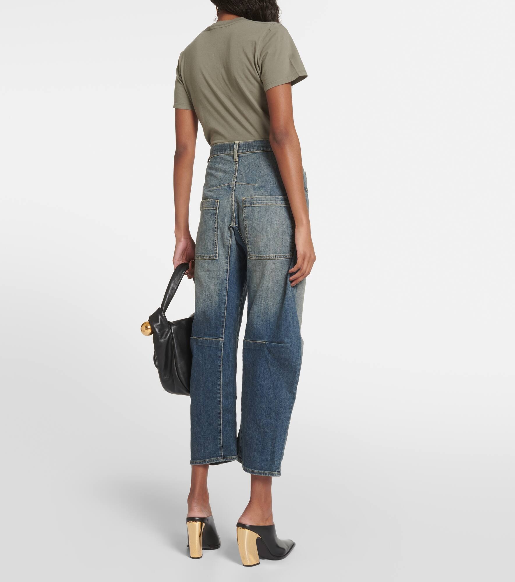 Shon high-rise wide-leg jeans - 3