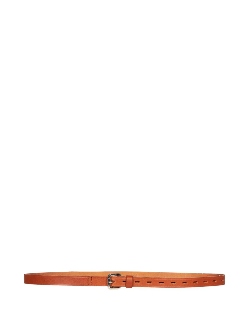 buckle-fastening leather belt - 1