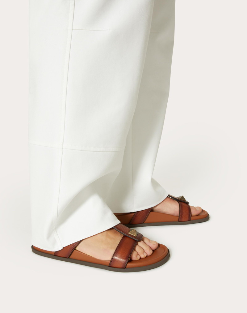 Valentino ROMAN STUD SLIDE SANDAL IN COWHIDE outlook