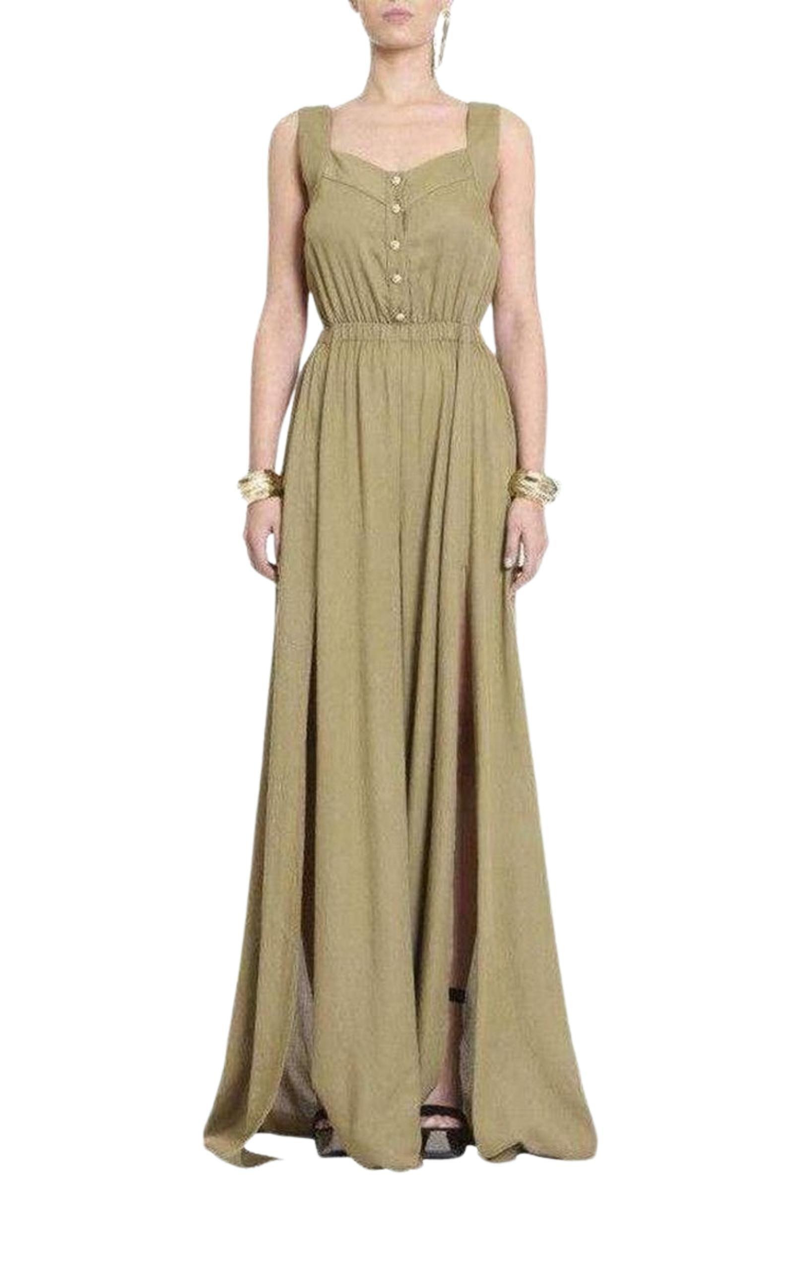Light khaki Military Jumpsuit - 2