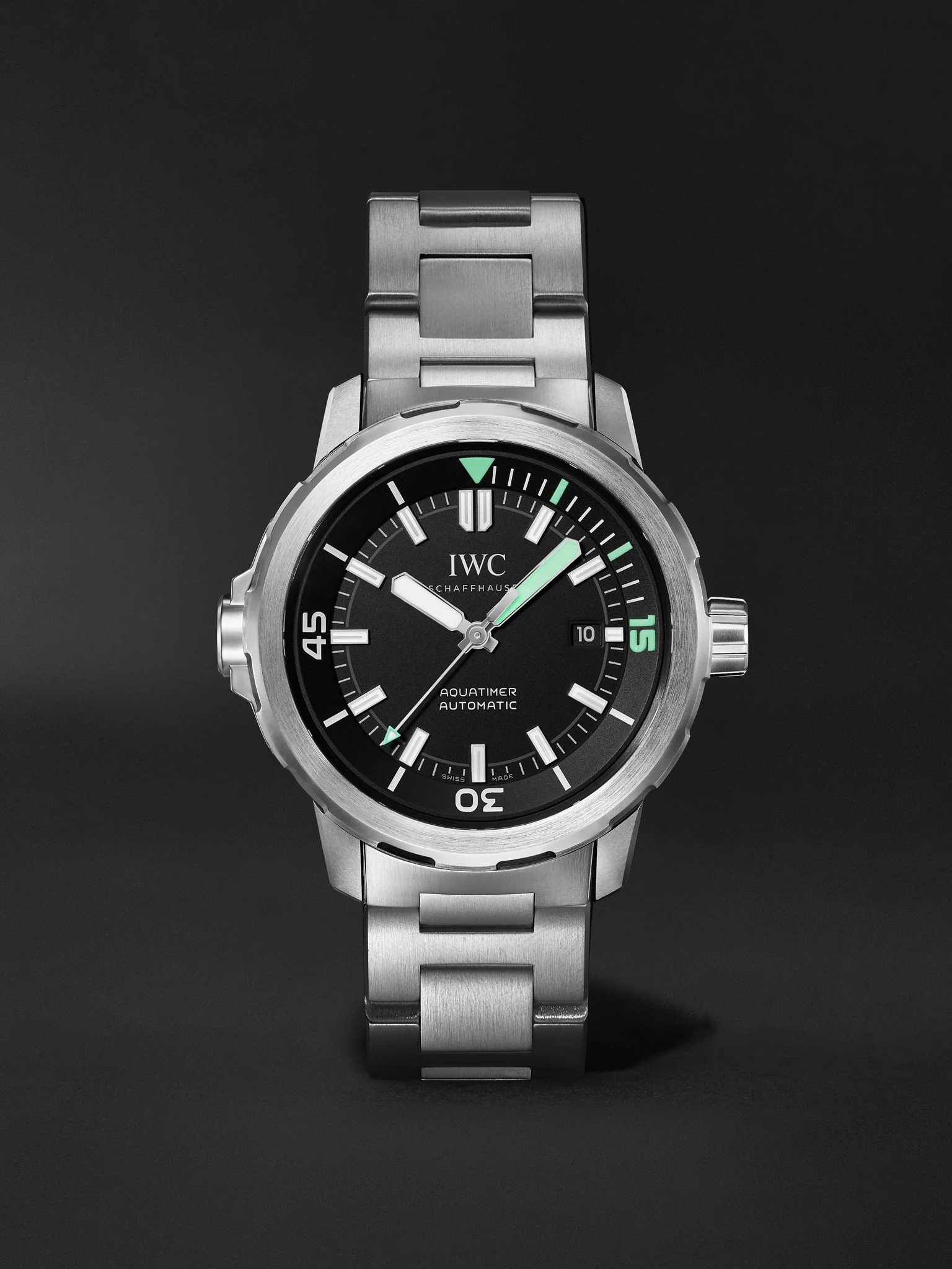 Aquatimer Automatic Stainless Steel Watch, Ref. IW328803 Black - 1