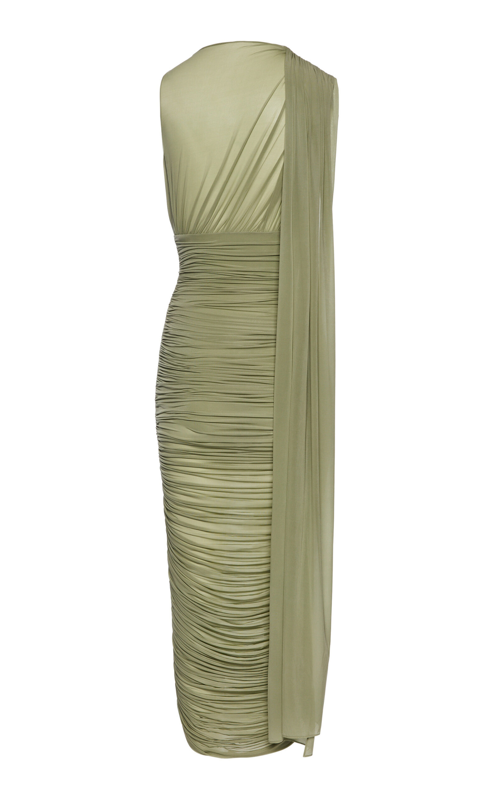 Gathered Midi Dress green - 2