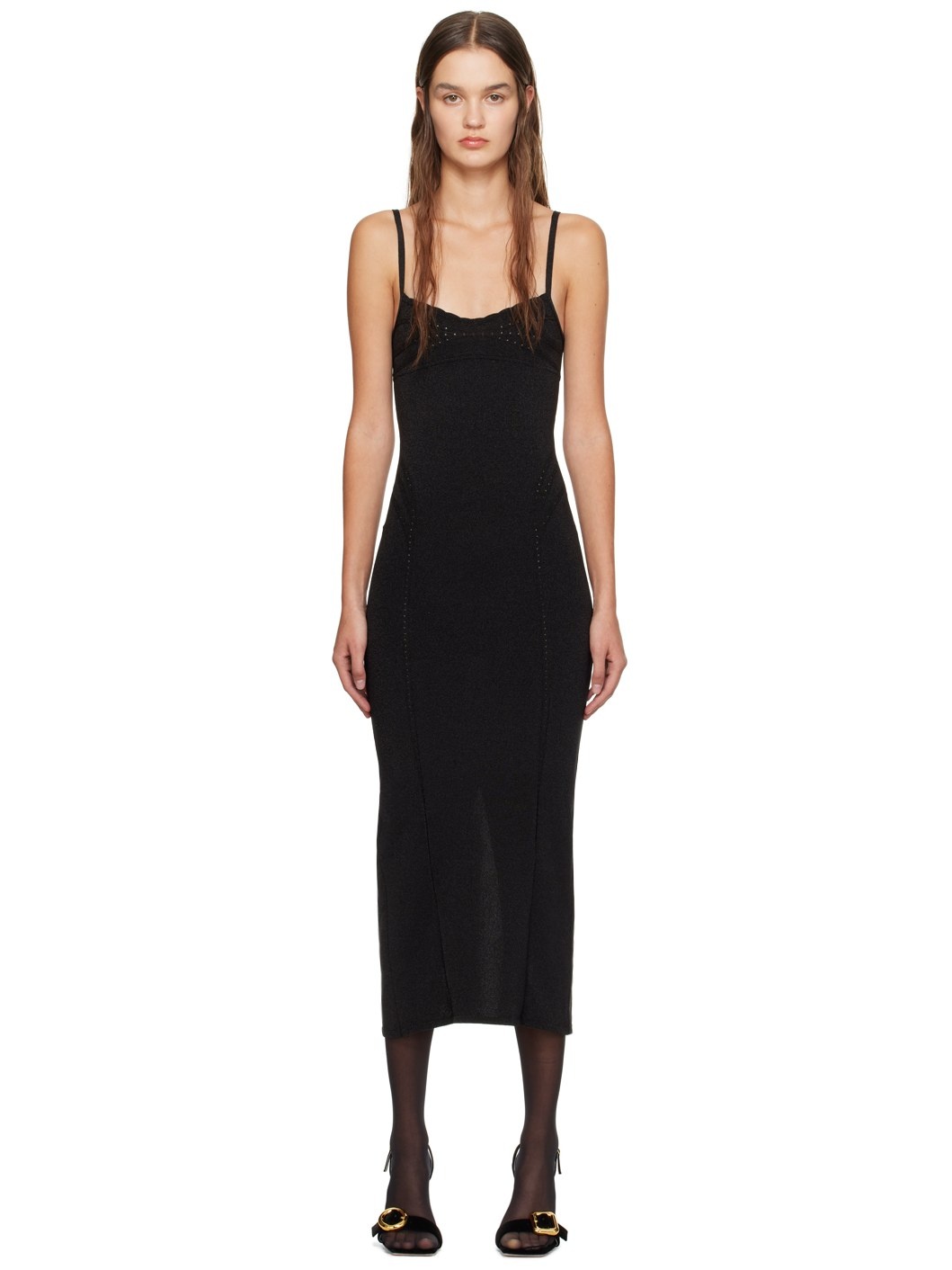 Black Guirlande 'La Robe Fiesta Midi' Midi Dress - 1