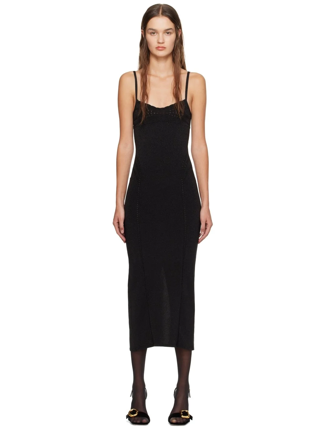 Black Guirlande 'La Robe Fiesta Midi' Midi Dress - 1