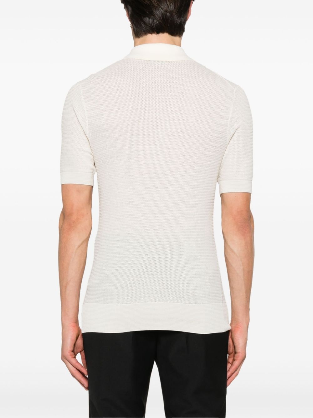 knitted polo shirt - 3