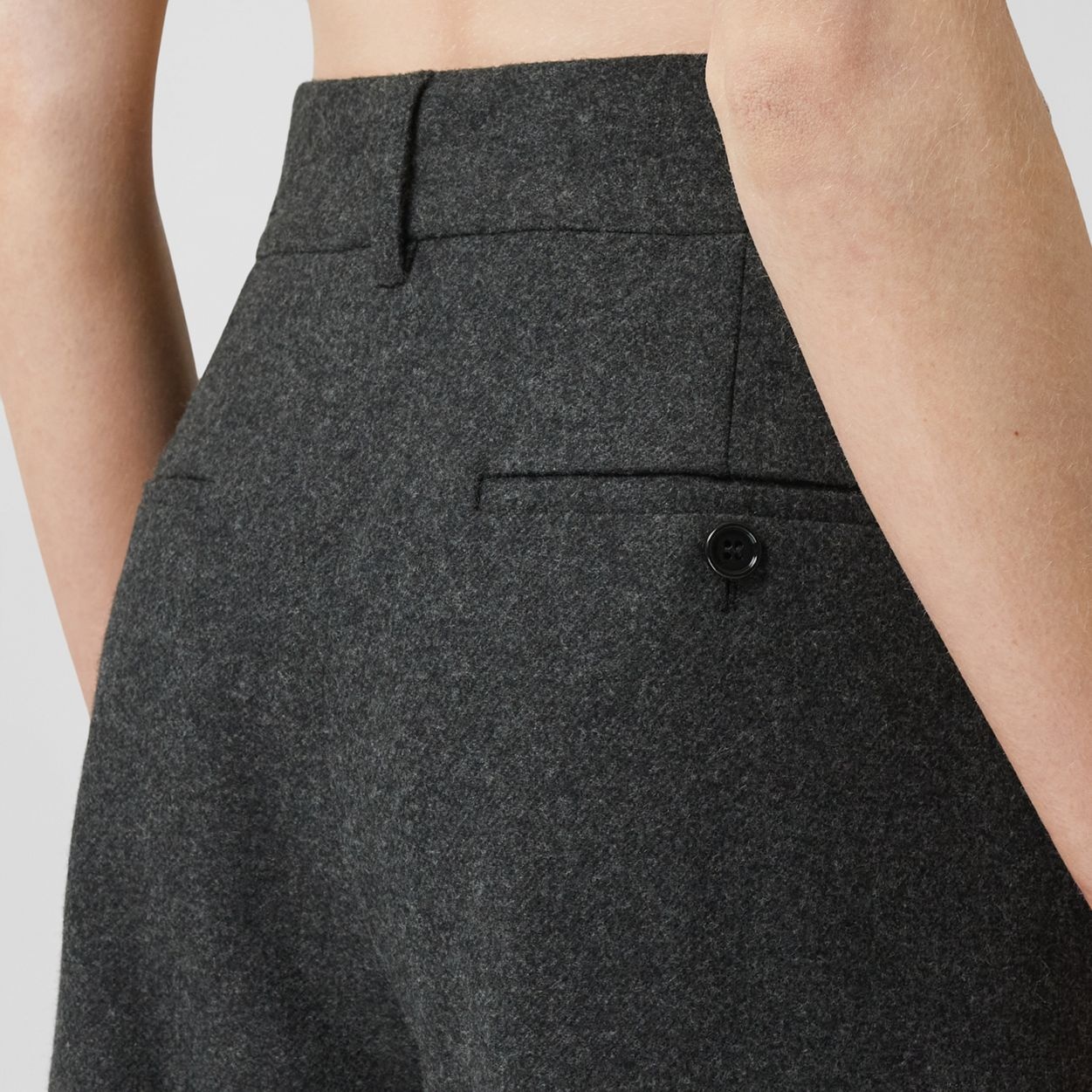 Wool Wide-leg Trousers - 3