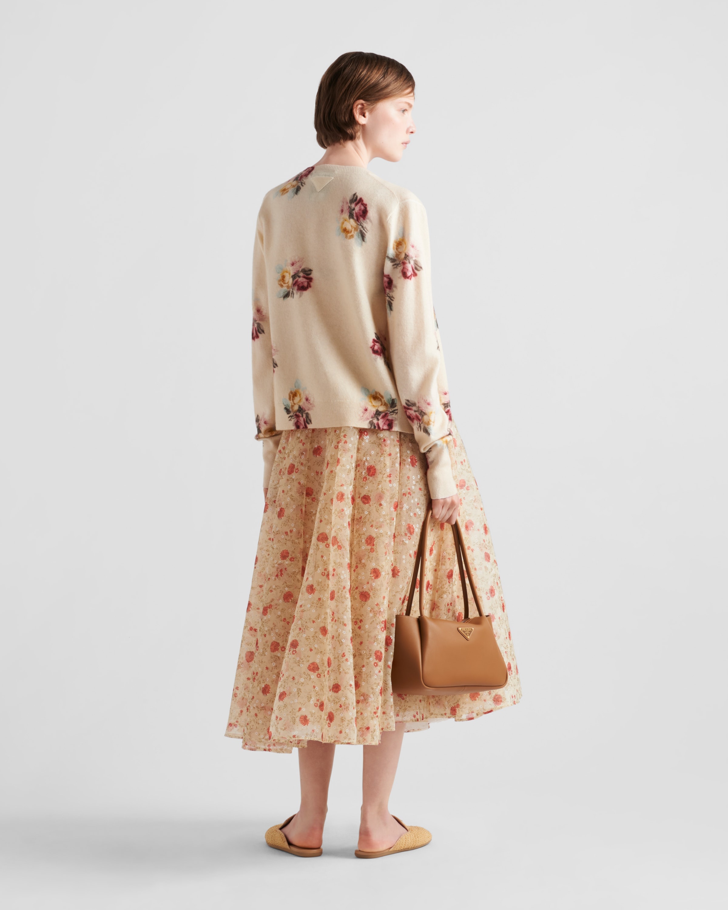 Printed wool cardigan - 5