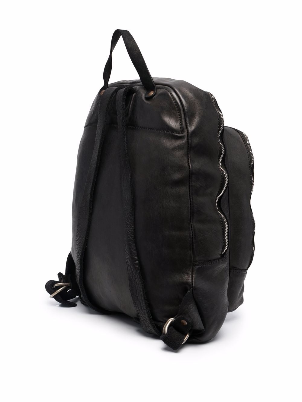 black leather backpack - 3