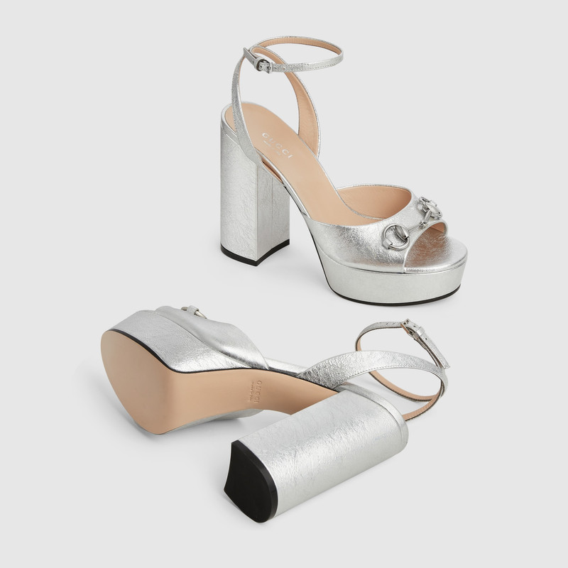 Women's Horsebit platform sandal 6