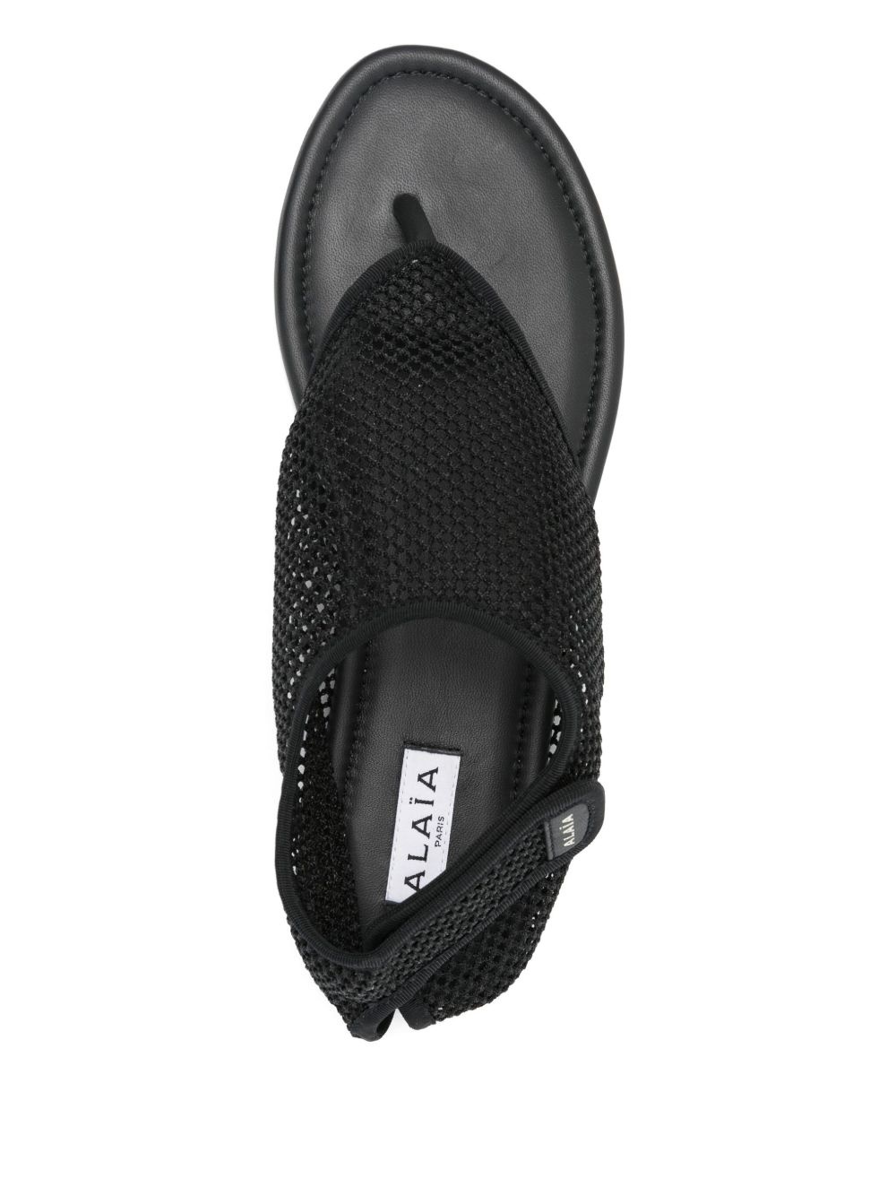 leather flat sandals - 4