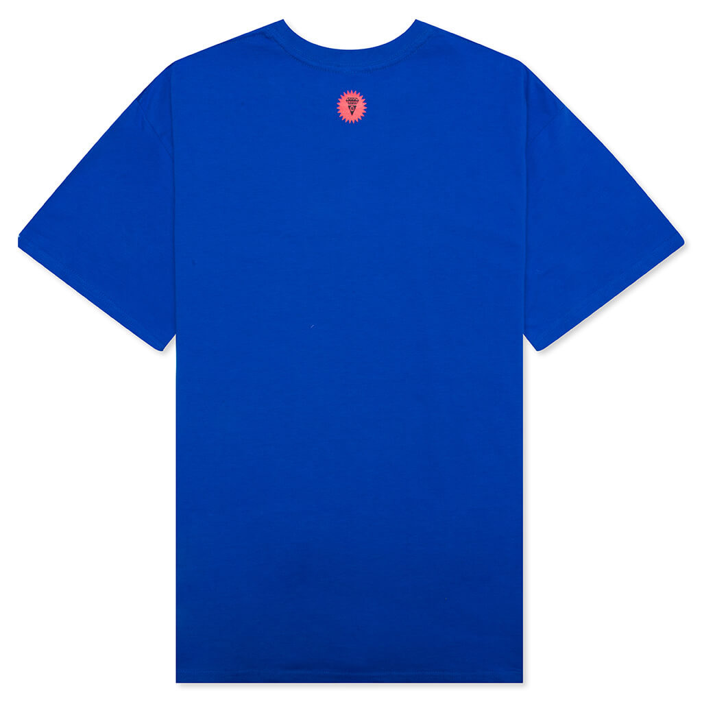 CHECKER S/S TEE - VICTORIA BLUE - 2