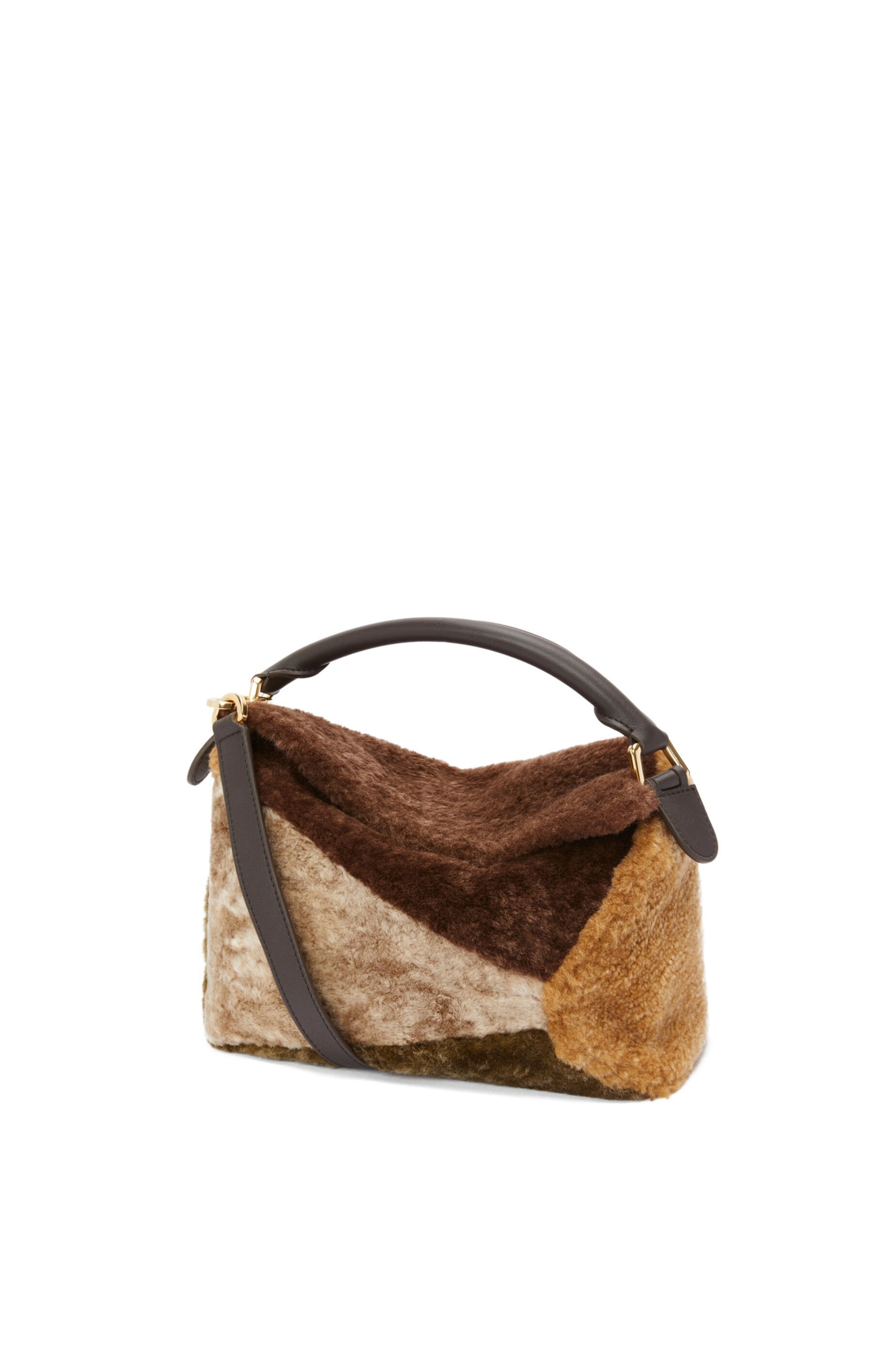 Small Puzzle bag in shearling - 1