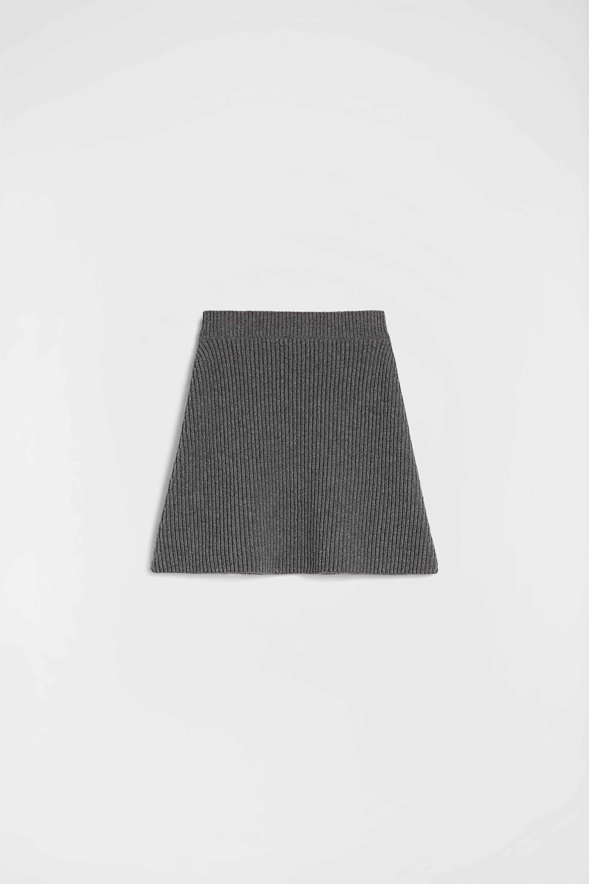 Wool Knit Mini Skirt - 5