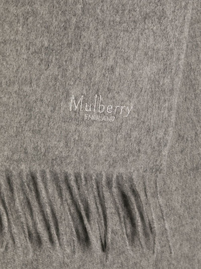 Mulberry cashmere mélange scarf outlook