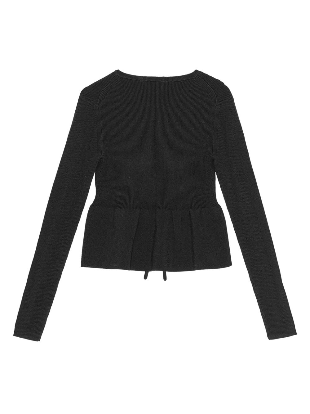 tie fastening long sleeve cardigan - 6