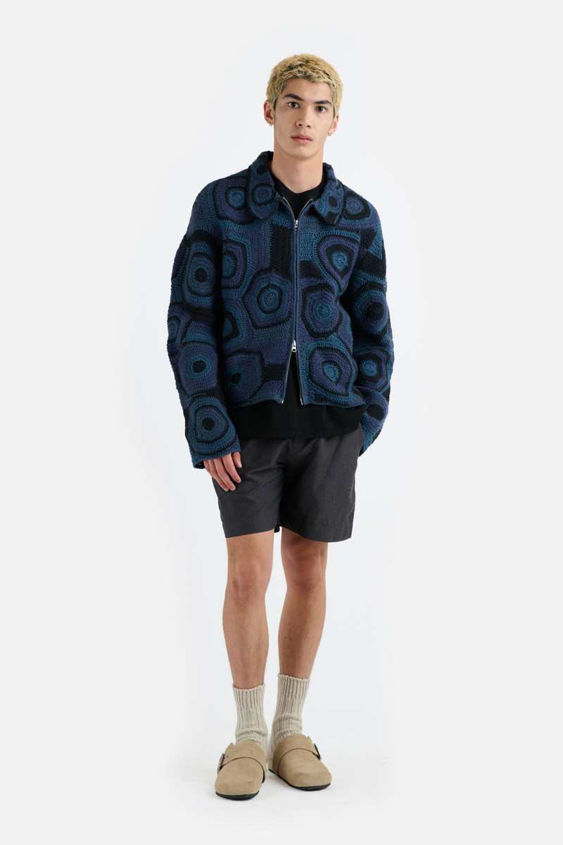 The Elder Statesman CROCHET STRATA JACKET outlook