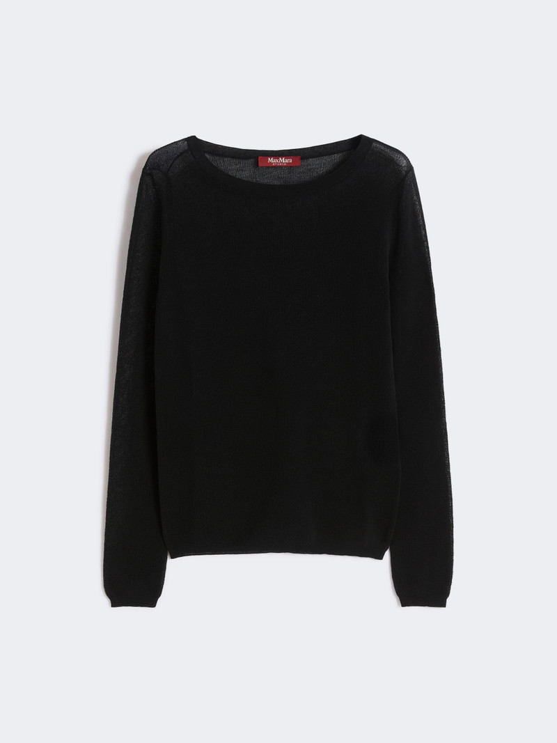 FIORITO Slim-fit cotton-blend sweater - BLACK 1