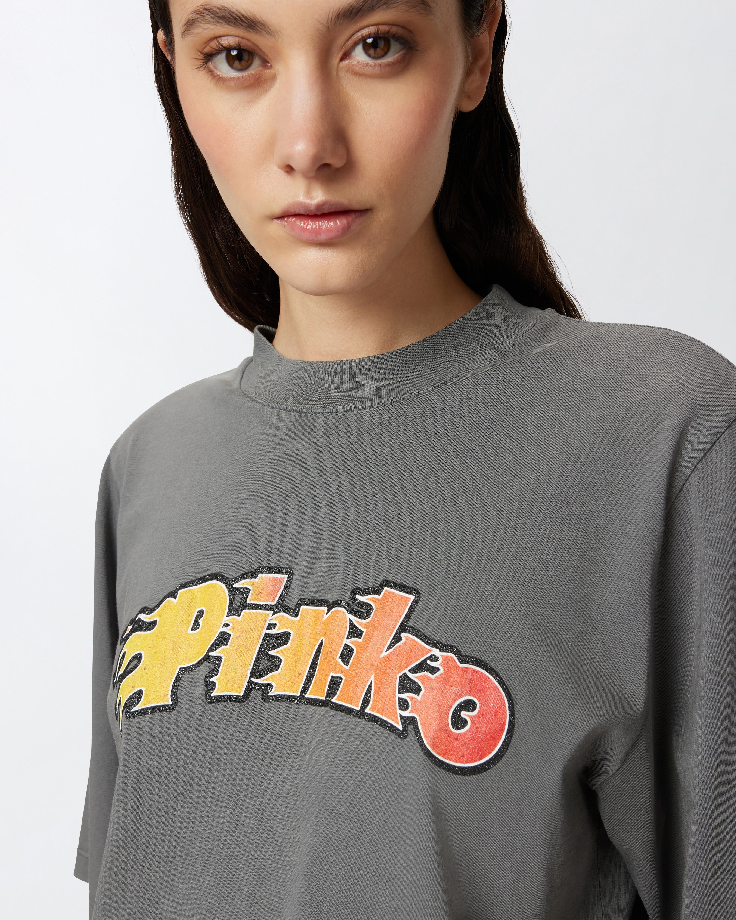 FLAMING LOGO PRINT T-SHIRT - 5