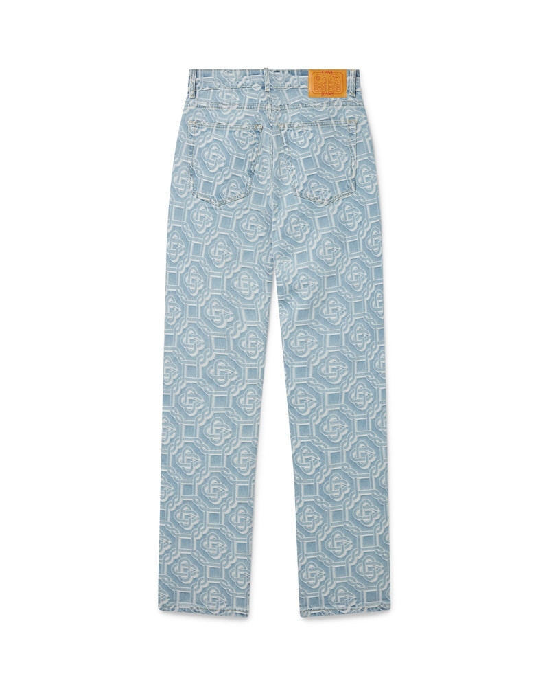 CASABLANCA Monogram Straight Leg Jeans outlook