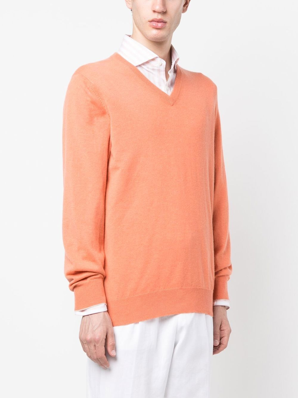 V-neck cashmere jumper - 3