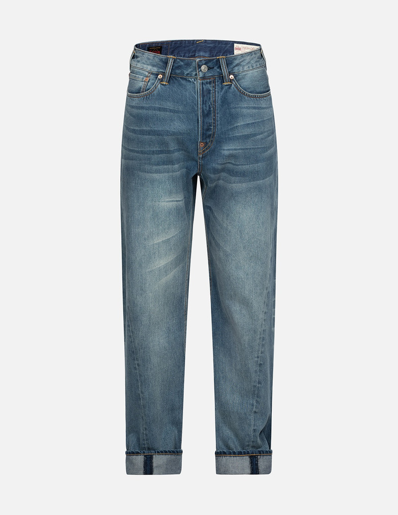 PLAYFUL GODHEAD PRINT AND SEAGULL EMBROIDERY 3D FIT JEANS 1