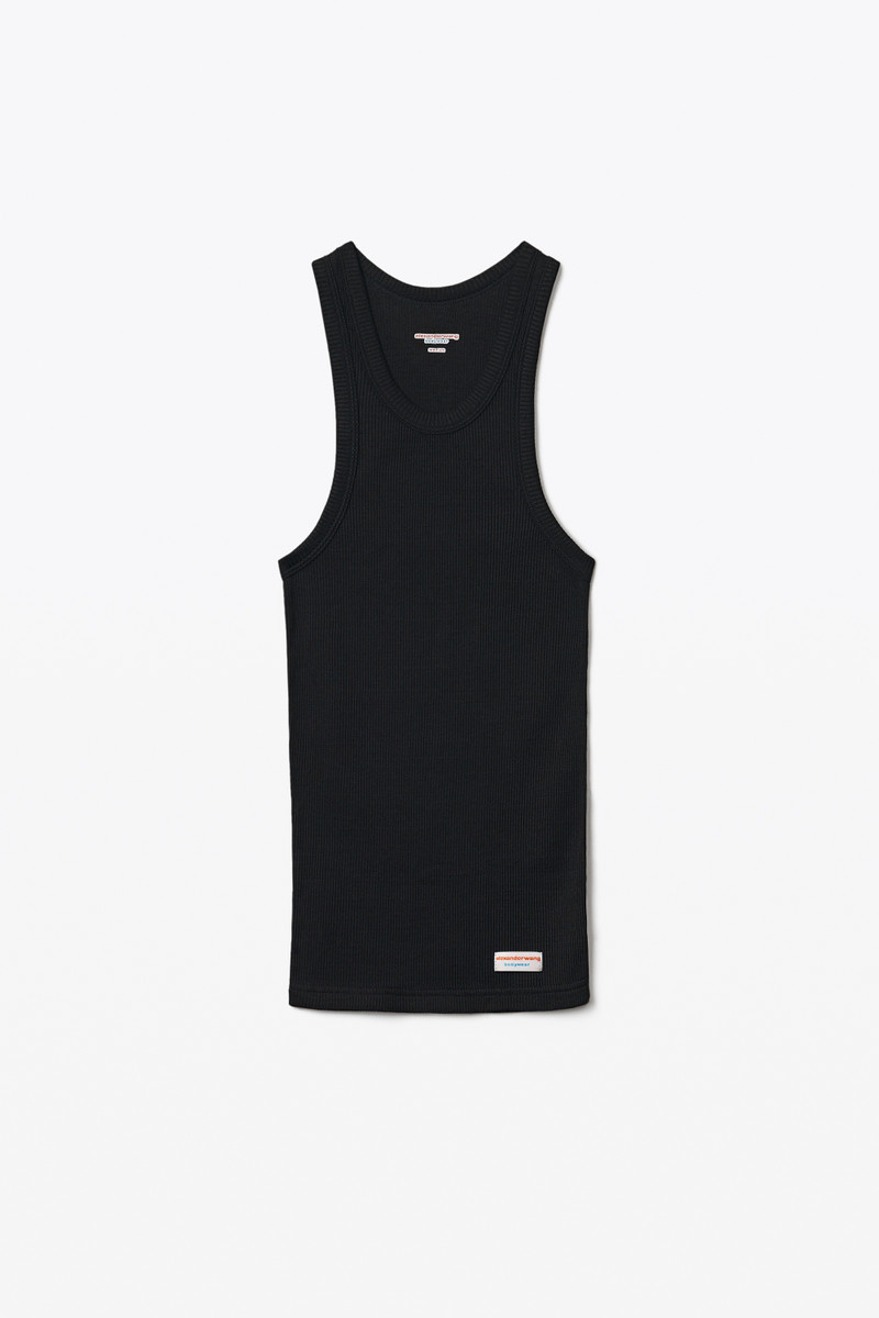 TANK IN RIBBED COTTON 1