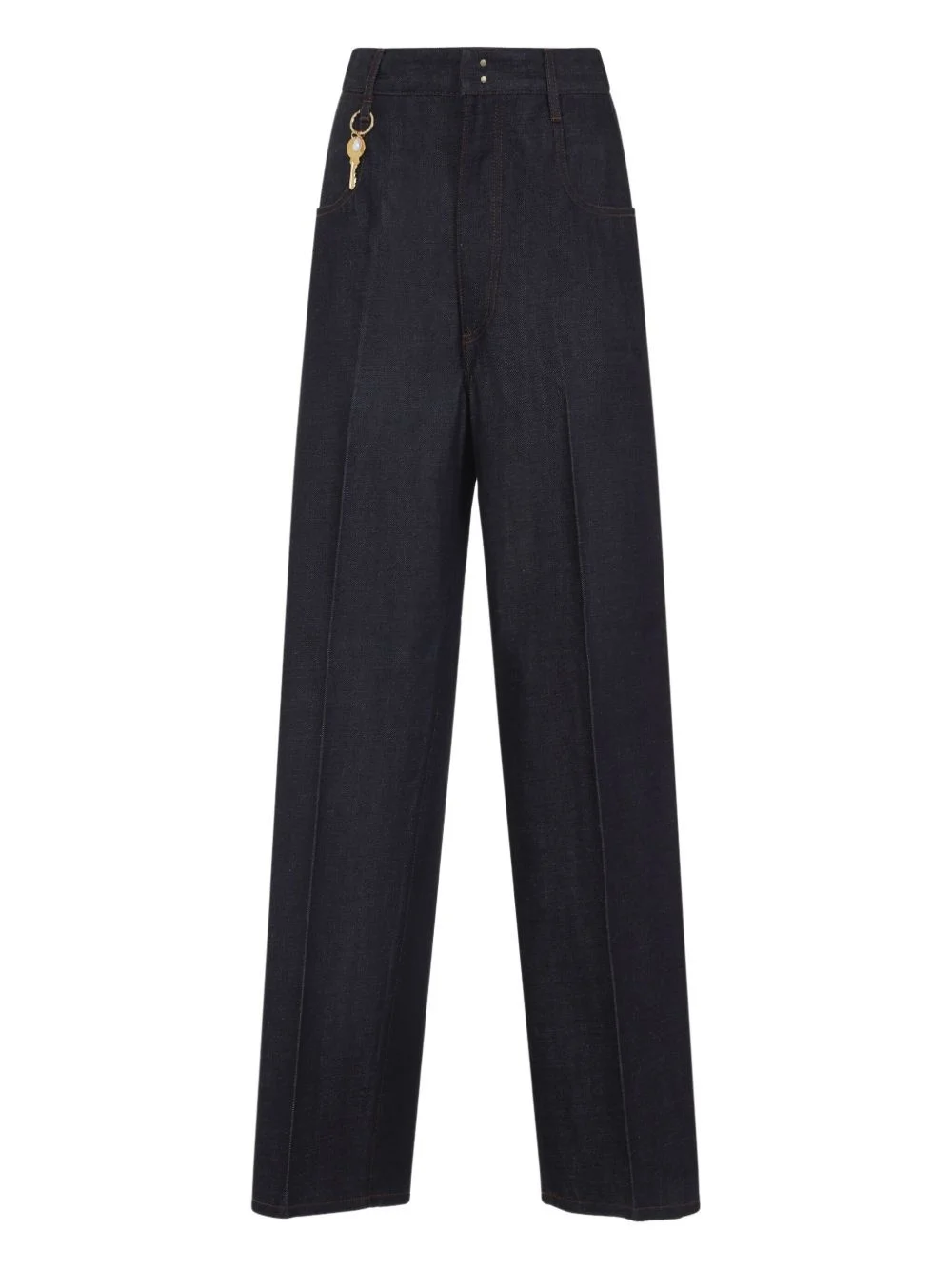 key-charm cotton jeans - 1