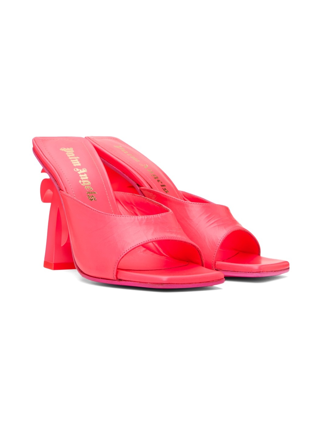 Pink Mule Palm Heels - 4