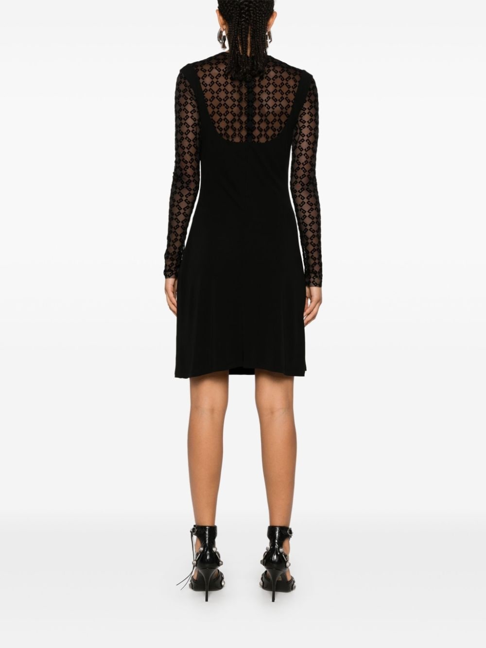 4G flocked midi dress - 4