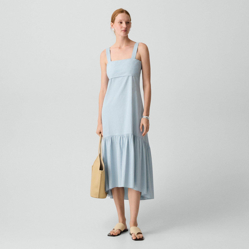 Tie-Back Dress in Good Linen 2
