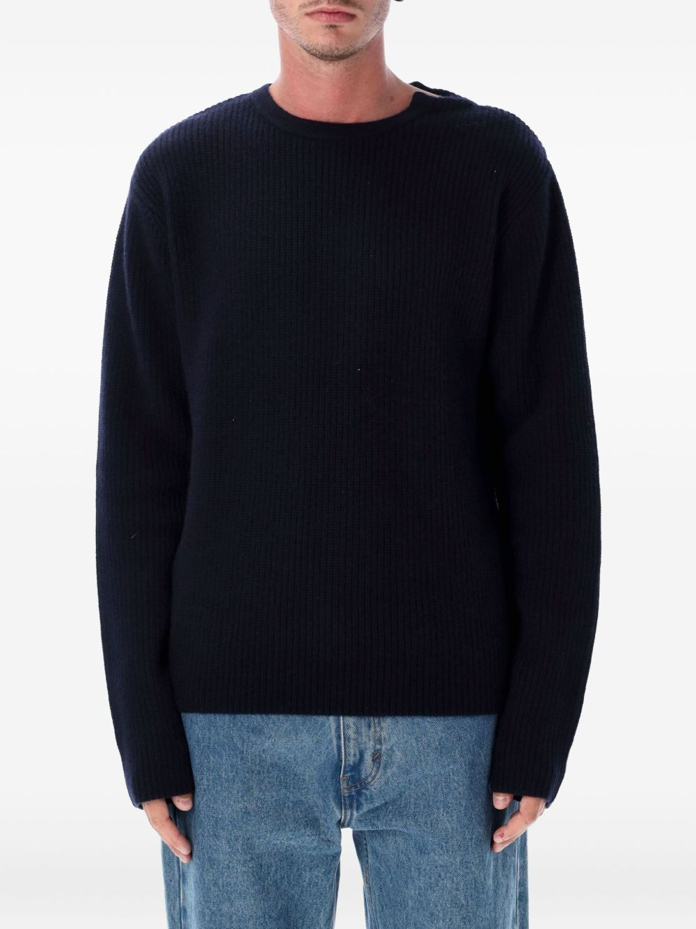 ribbed round-neck sweater - 3