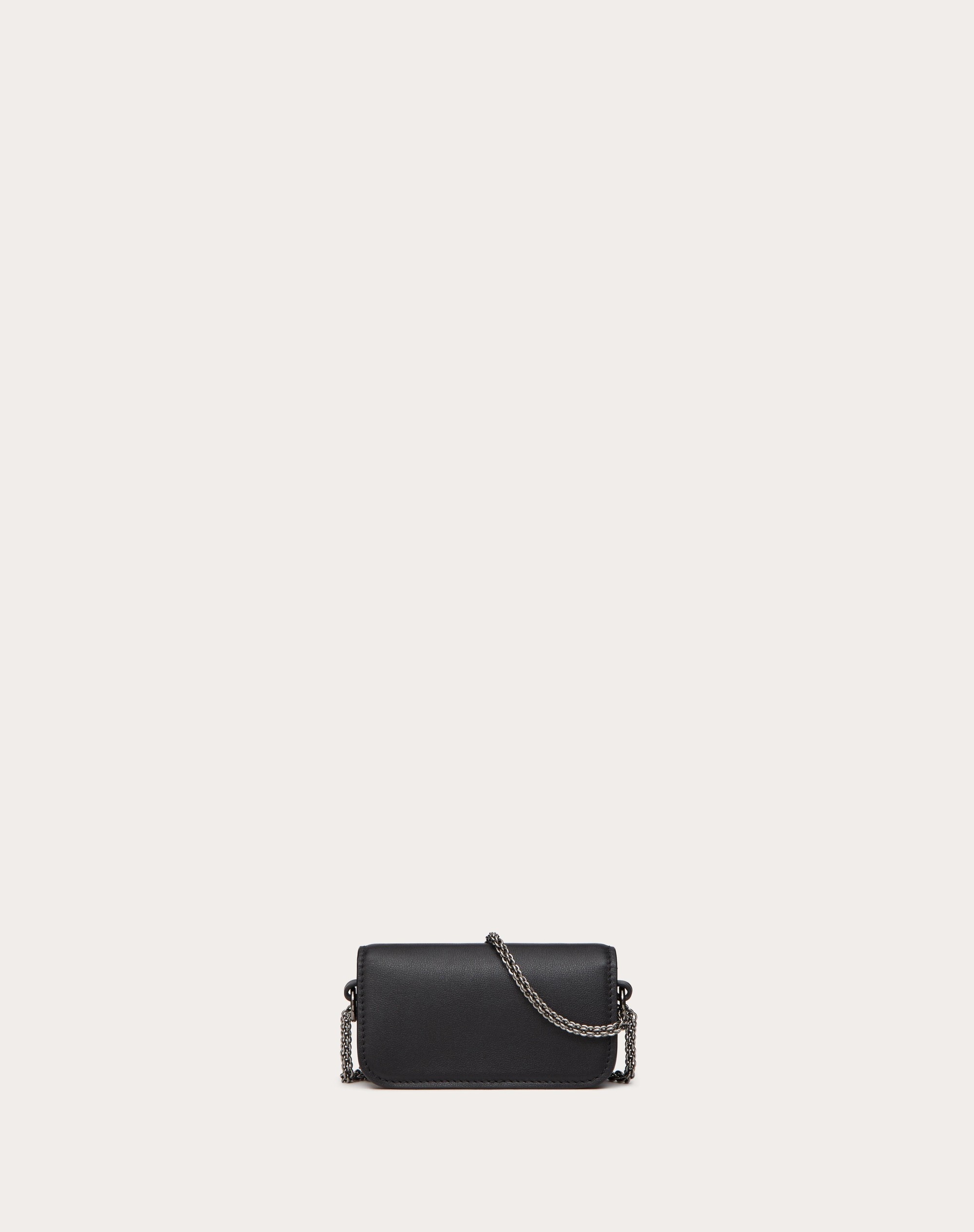 VALENTINO GARAVANI LOCÒ MICRO BAG WITH CHAIN AND JEWEL LOGO - 4