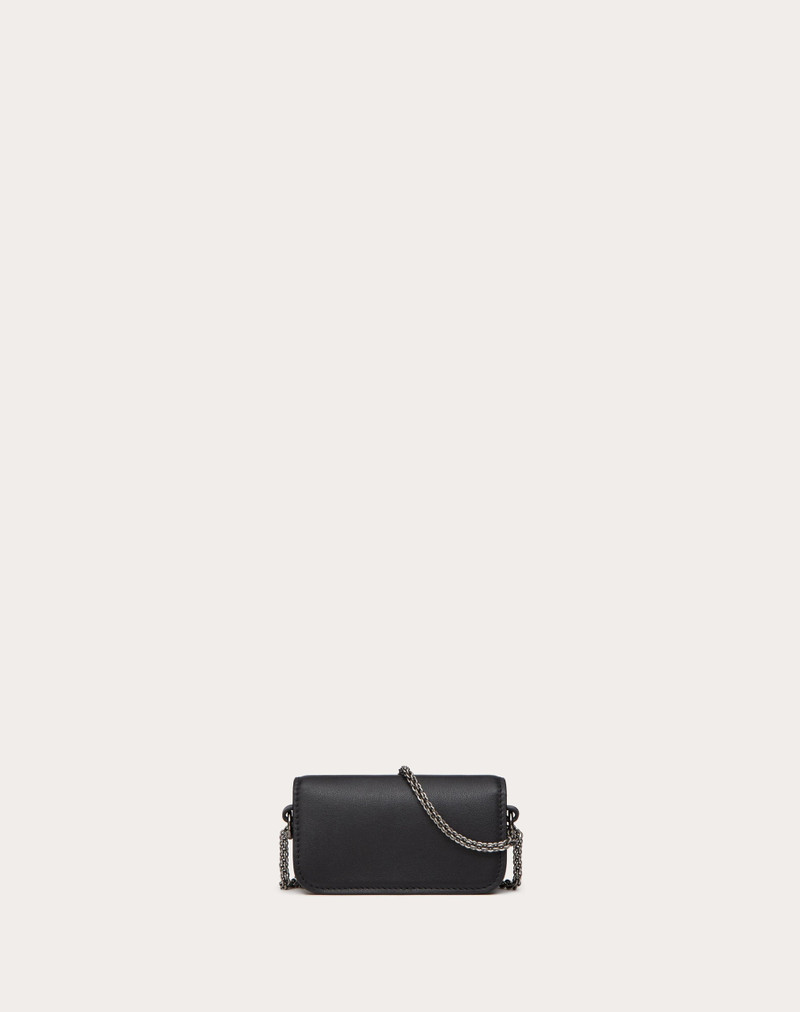 VALENTINO GARAVANI LOCÒ MICRO BAG WITH CHAIN AND JEWEL LOGO 4