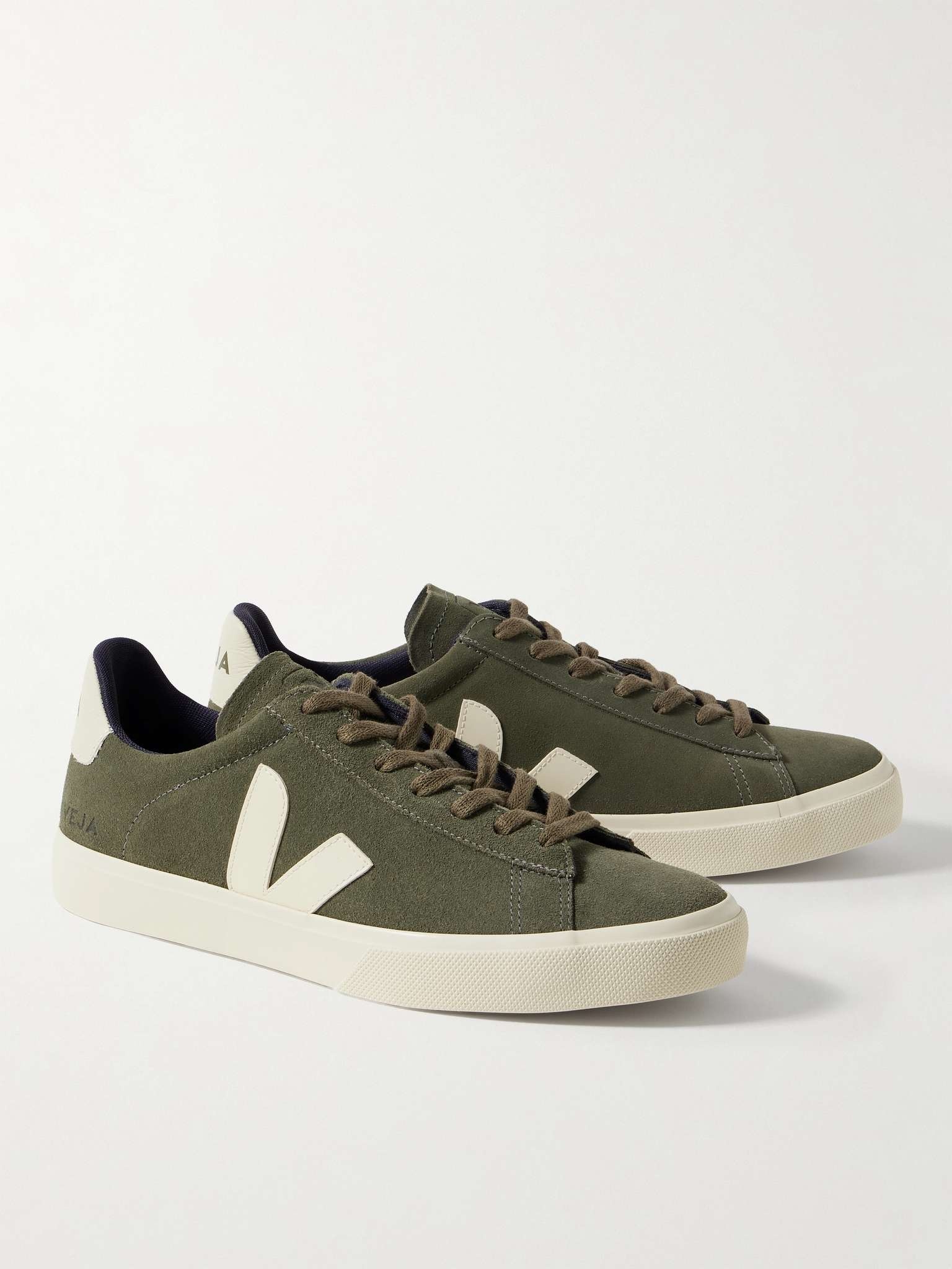 Campo Rubber and Leather-Trimmed Suede Sneakers - 4