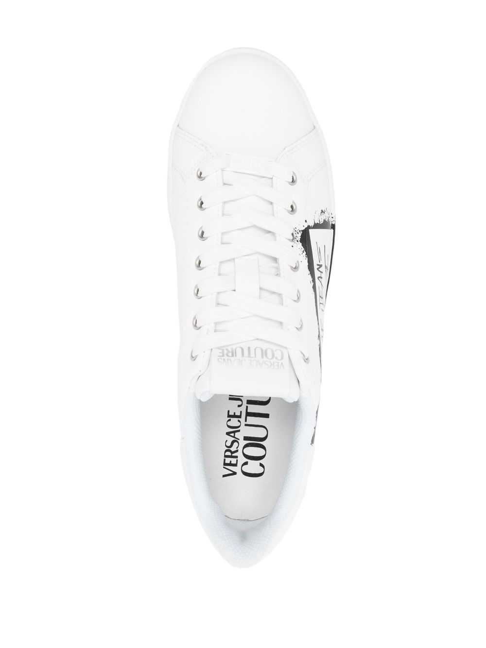 logo-print low-top sneakers - 4