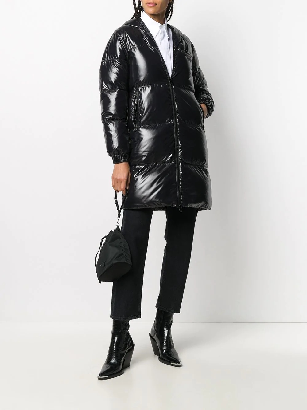 zipped padded coat - 2