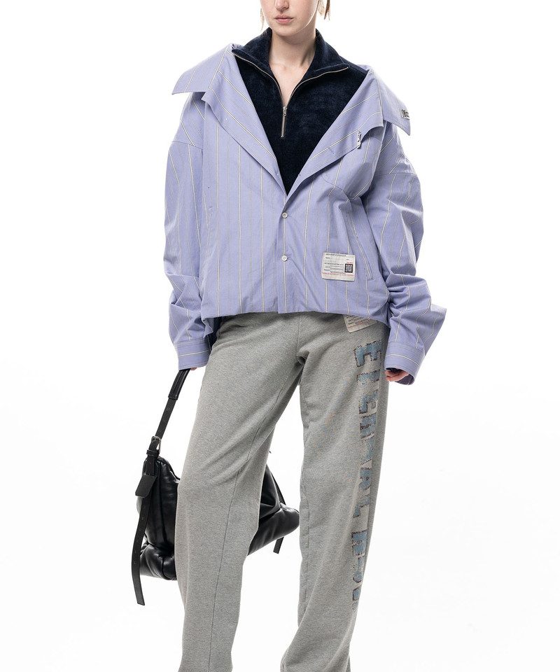 Shifted Layer Stripe Shirt 8