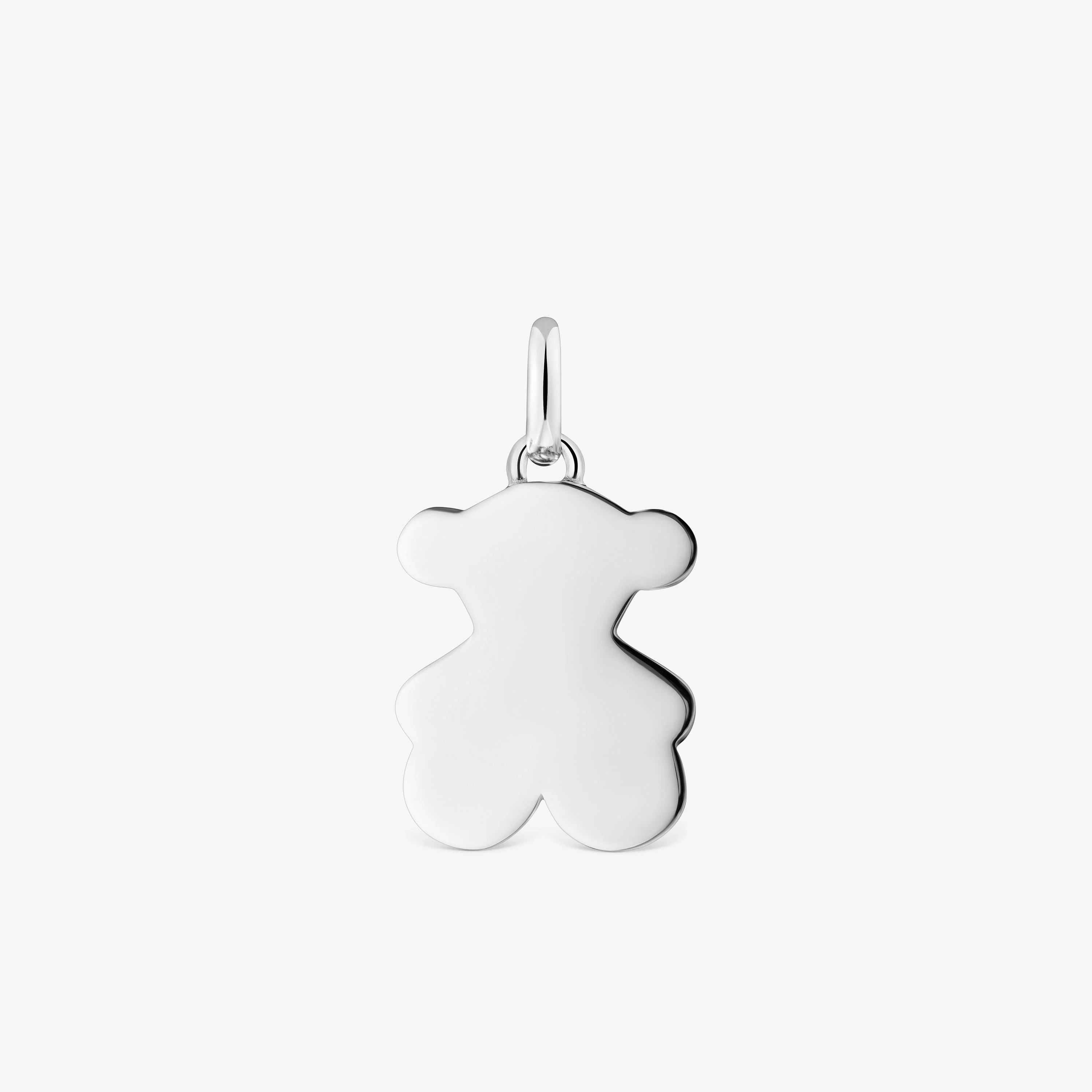 Small 16mm silver bear pendant Sweet Dolls - 1