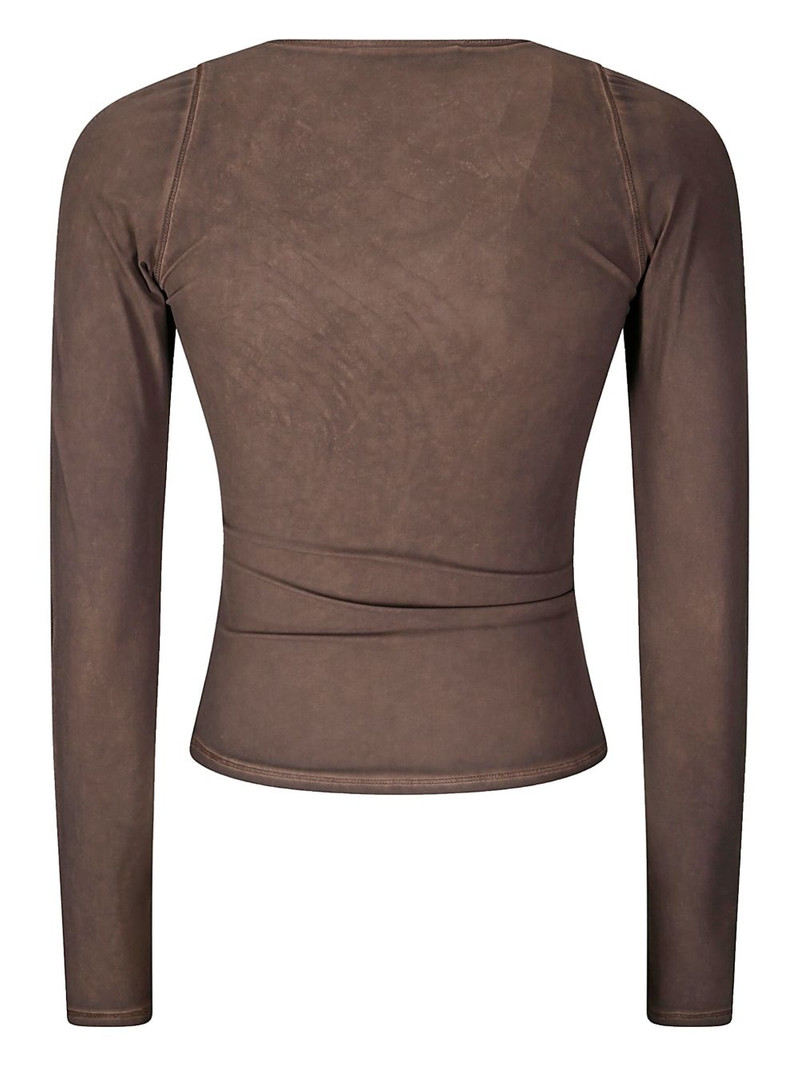 KNWLS dyed stretch top outlook