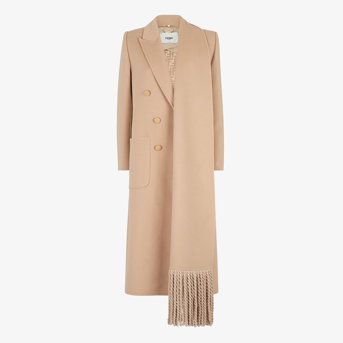 Beige wool coat 1