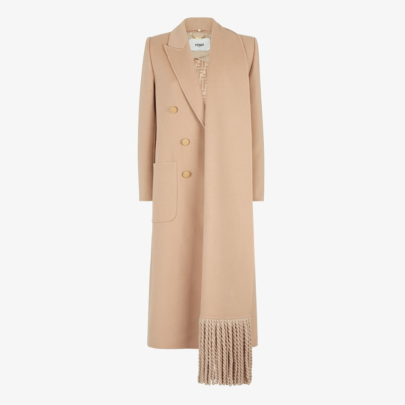 Beige wool coat 1