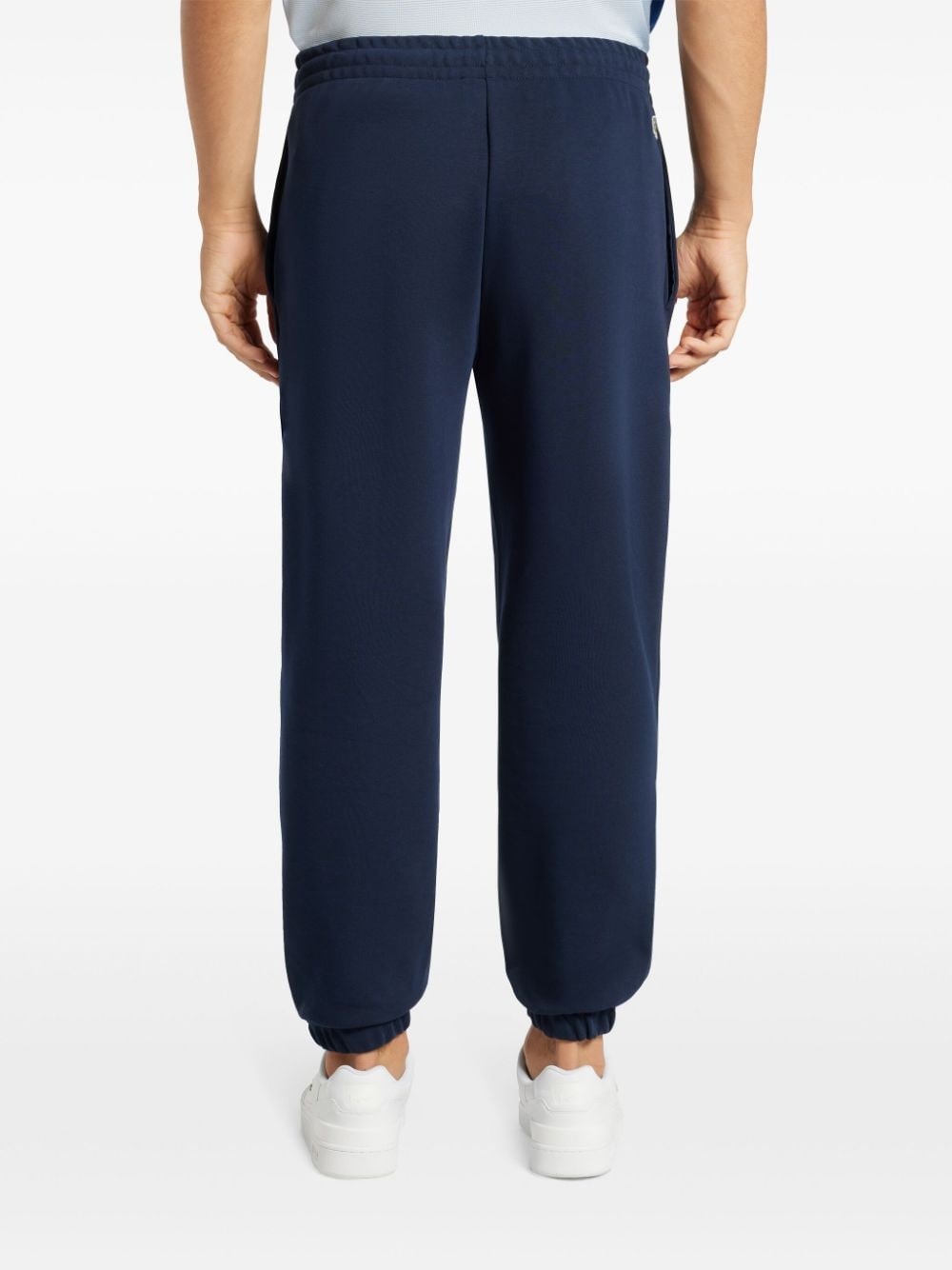 slogan-embroidered elasticated track pants - 4